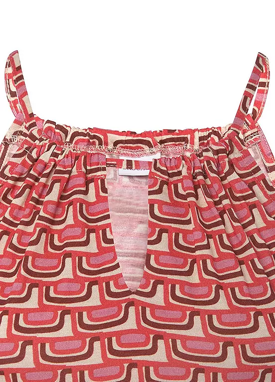 Vivance Patterned Beach Top - Image 5