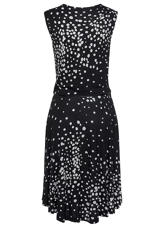 Vivance Spotted Jersey Dress - Image 4