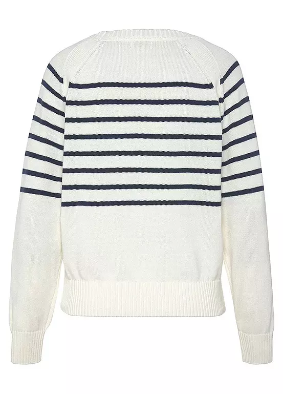 Vivance Stripe Long Sleeve Jumper - Image 4