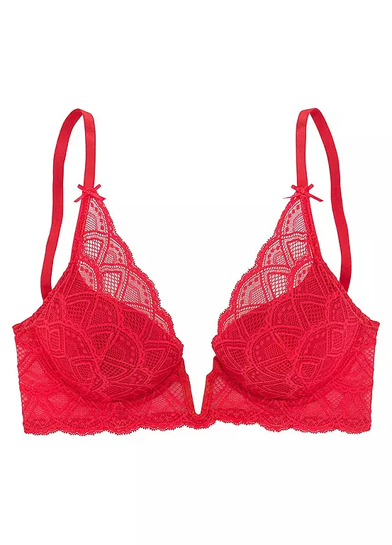 Vivance Underwired Lace Plunge Bra - Image 2