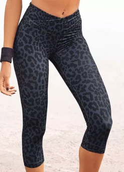 Active By LASCANA Animal Print Capri Leggings