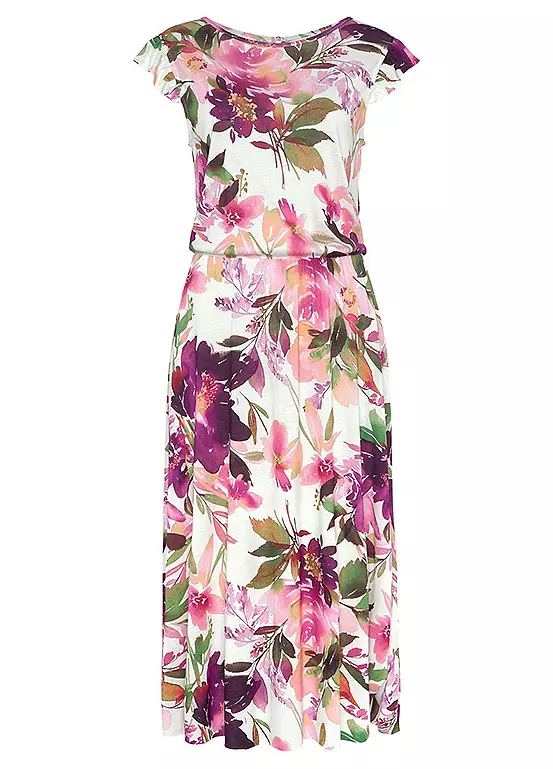 Beachtime Floral Print Midi Dress - Image 2