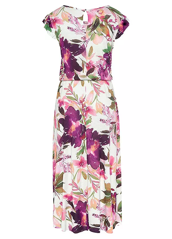 Beachtime Floral Print Midi Dress - Image 5