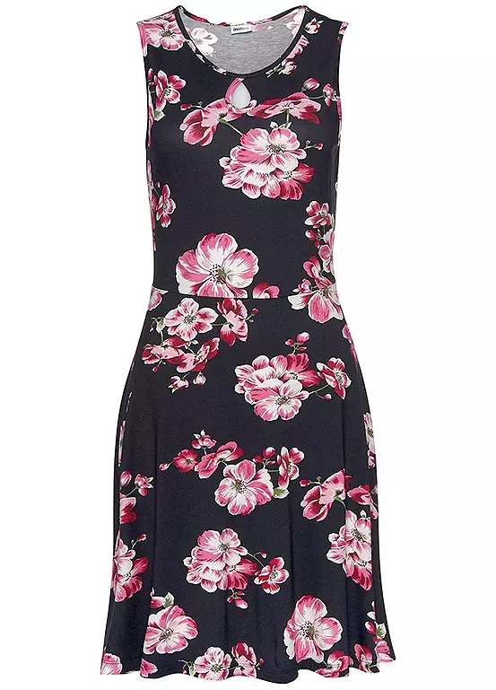 Beachtime Sleeveless Floral Print Dress - Image 2