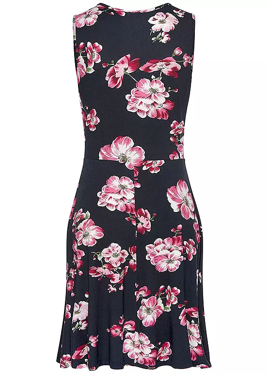 Beachtime Sleeveless Floral Print Dress - Image 3