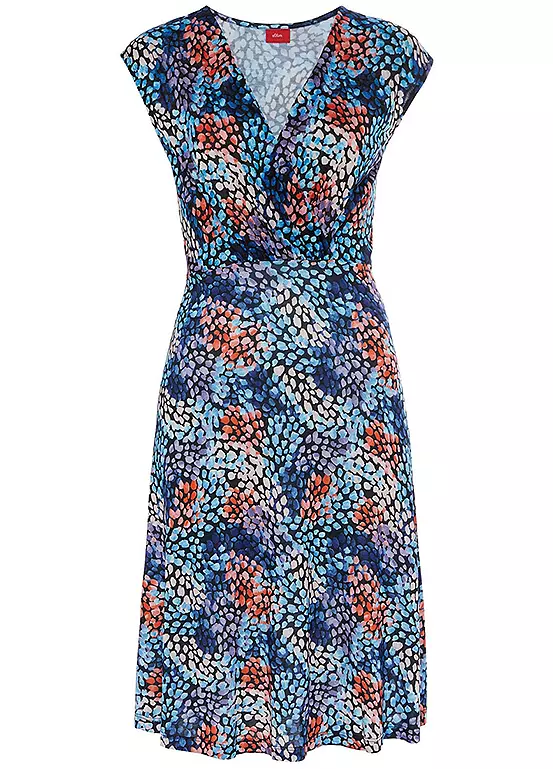 S.Oliver All-Over Printed Jersey Dress - Image 2