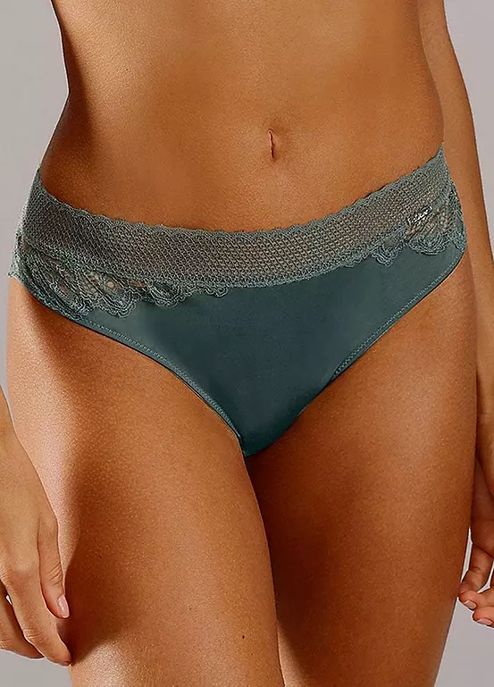 S.Oliver Embroidered Lace Thong
